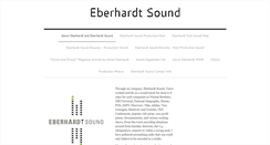 Desktop Screenshot of eberhardtsound.com